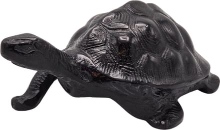 Deco4yourhome® - Schildpad - Decoratief - Zwart - Black - 22.5cm