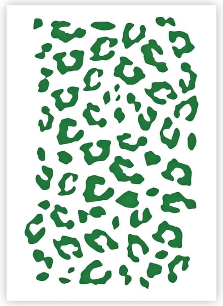 QBIX Panterprint Patroon Sjabloon A4 Formaat Kunststof - Uitsnede 16cm breed