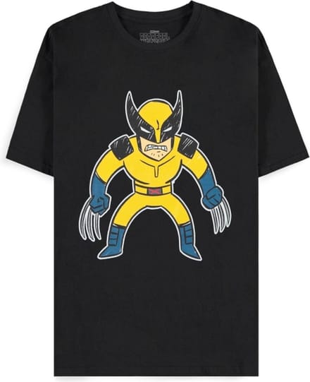 Marvel Deadpool - Wolverine Kids Drawing Heren T-shirt - M - Zwart