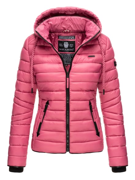 Navahoo Dames Gewatteerde Jas Lulana – Licht, Trendy & Afneembare Capuchon