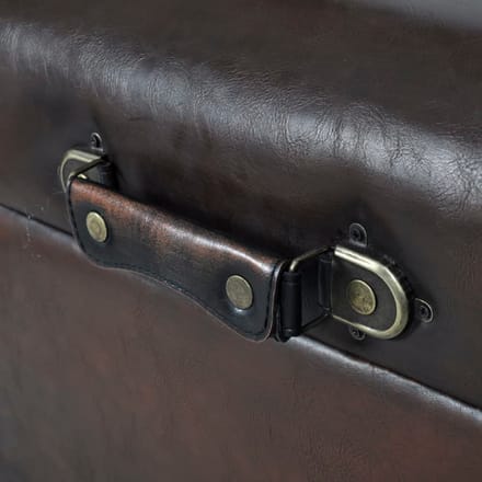 Vidaxl Bankenset Met Opbergruimte, 3 Delen, Bruin