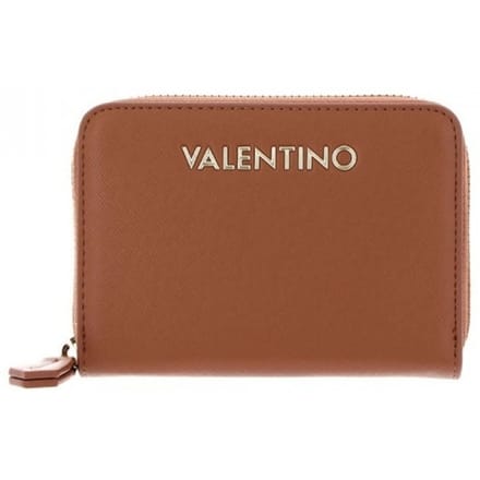 VALENTINO Portemonnee Zero Re Zip Around Wallet Cuoio Donkerbruin