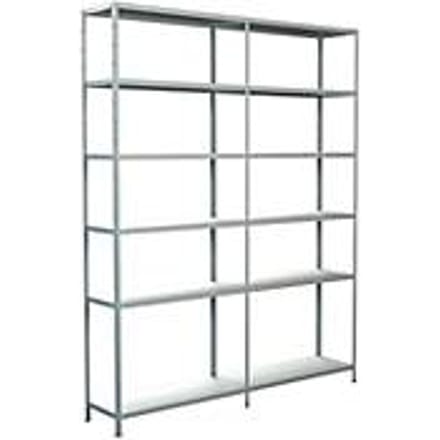 Legborden zonder grendels, H 2300 x B 1800 x D 350 mm, wit
