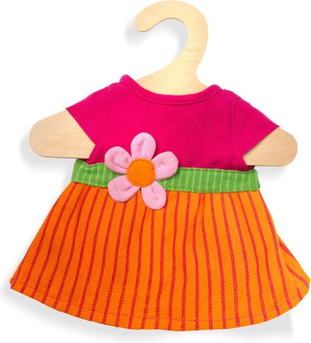 Heless poppenkleding jurk Maya roze/oranje 28-35 cm