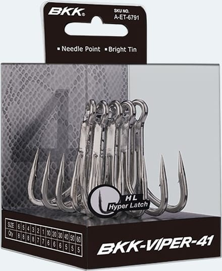 BKK Viper-41 Treble Hook Nickel / #1/0
