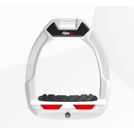 Veiligheidsstijgbeugels Rood/Wit/Wit Flex-On Safe-On