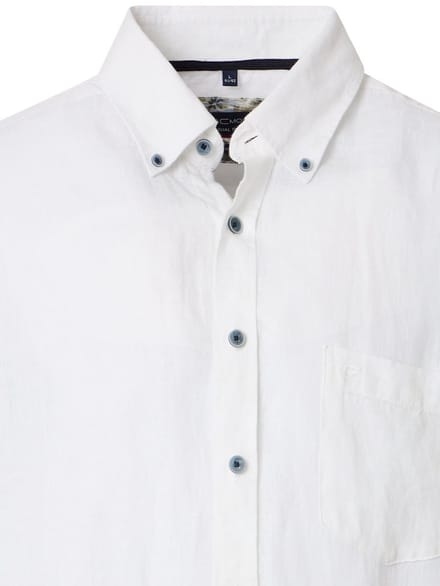 Linnen Casa Moda Wit Overhemd Button Down Boord - L