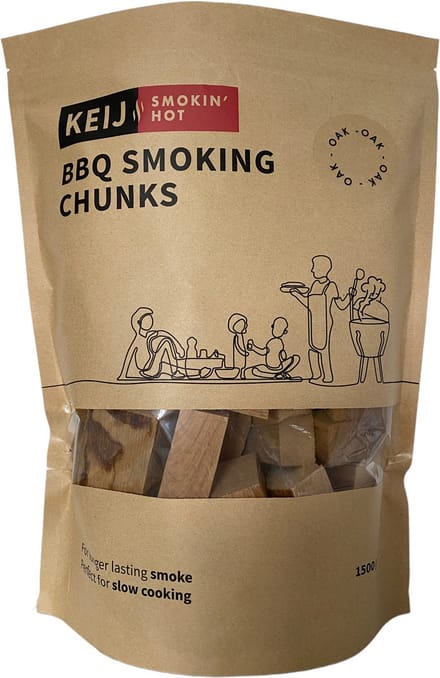Keij Kamado BBQ smoking chuncks oak - 1500 gram