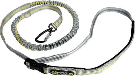 Jogging lijn Eqdog - hardloop lijn Hond - Lichtgrijs/geel