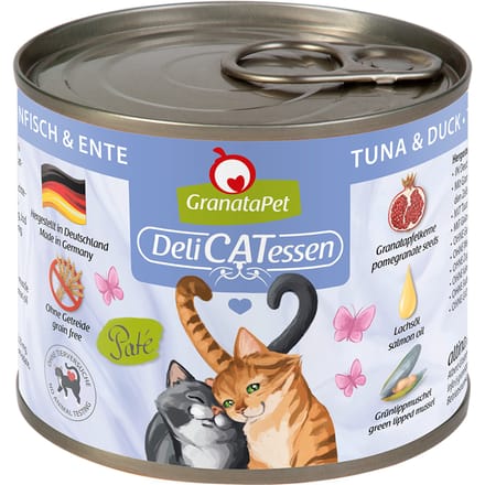 24x200g Spaarpakket Granata Pet DeliCatessen Tonijn & eend Kattenvoer