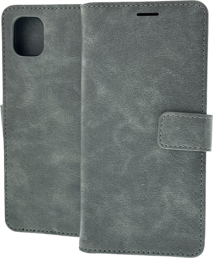 Portemonnee Book Case Hoesje Geschikt voor: Samsung Galaxy A04 - Grijs