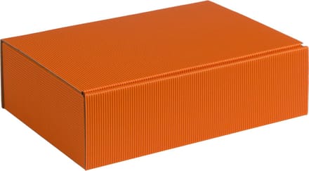 Geschenkdoos ribbelkarton, 20x14x7cm ORANJE (100 stuks)