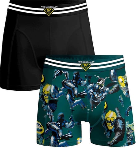 Muchachomalo-2-pack onderbroeken voor mannen-Elastisch Katoen-Boxershorts - Maat M