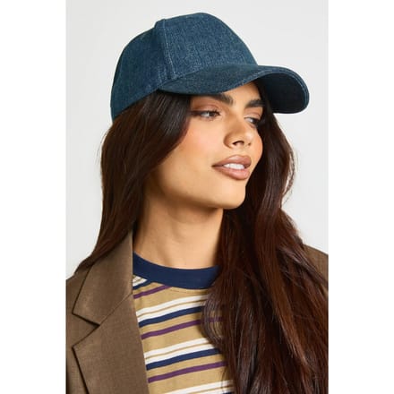 boohoo Dames Indigo Denim Gewassen Pet