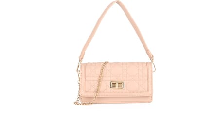 Giuliano kunstlederen schoudertas Meghan - Roze - Gestikt - Dames