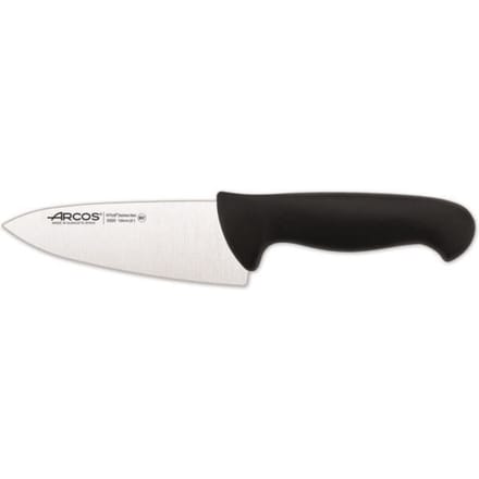Couteau de chef Arcos Couleur - Prof 292025 en acier inoxydable Nitrum et manche polypropylène noir ergonomique avec lame de 15 cm,