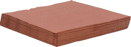 Maki uni servetten - 20x st - 33 x 33 cm - koper - lunch/diner servetten