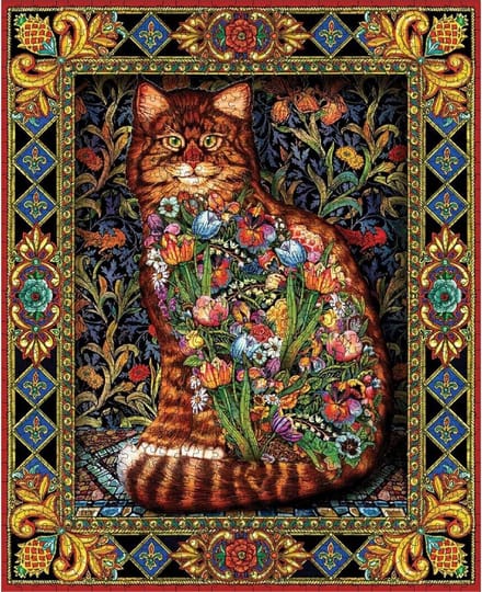 Puzzel 1000 Stukjes - Kat Puzzel - Ontspanning Thuis - Extra Grote Stukjes - 61x76 cm - Tapestry Cat
