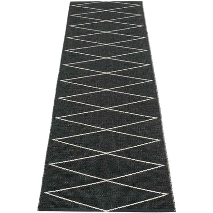 Pappelina - Max vloerkleed - zwart - 70 x 320 cm