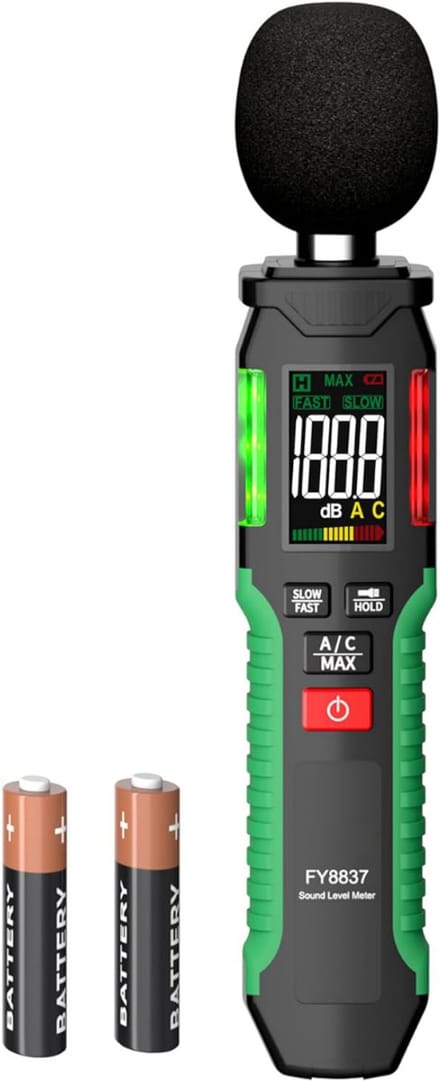 Professionele Decibelmeter - DB Meter - Geluidsmeter - Groen