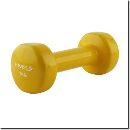 HMS Gietijzeren Dumbbell met Vinyl Coating - 1 kg