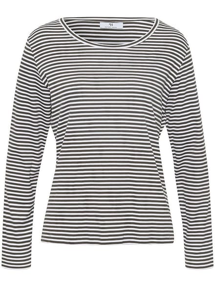 Shirt ronde hals en lange mouwen Van Peter Hahn grijs