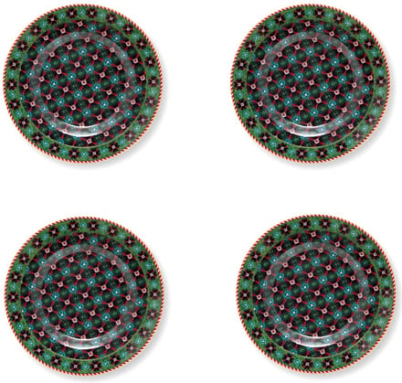 Pip Studio Berry Blues - Petit four bordjes set - Donkerblauw - Porselein