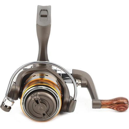 Moulinet de pêche rotatif miniature portable tout métal durable 13+1 roulements Roue d'accessoire pour fil de pêche(Mini 150 ) gray