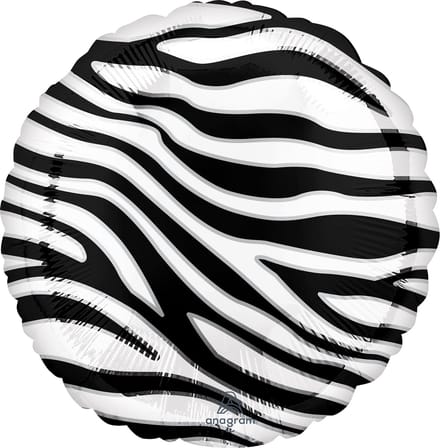 Folieballon Zebra print 43 cm