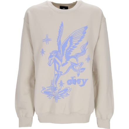 Pegasus Old School Crew Sand damessweater met ronde hals