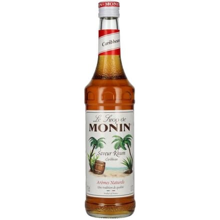 Monin Caribbean Rumsiroop | Alcoholvrij | 70cl