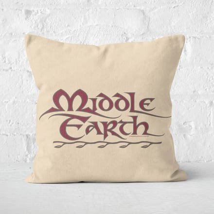 Lord Of The Rings Middle Earth Vierkant Kussen - 60x60cm - Soft Touch