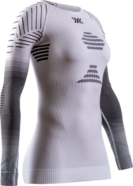 X-Bionic Invent Fx Shirt Lange Mouwen Dames - Wit/Grijs - Maat XL