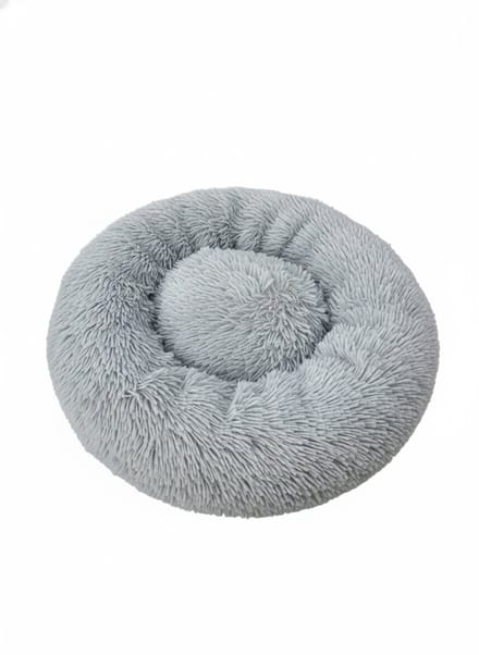 Hondenmand - hondenbed - donut hondenmand - 80cm - grijs
