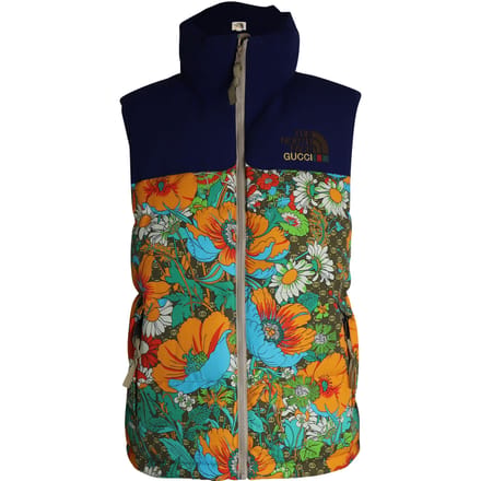 Gucci x The North Face Bloemen Gevoerde Vest in Multicolor Polyamide