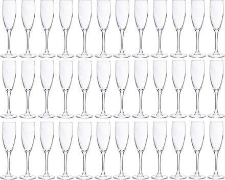 Cosy & Trendy Champagneglazen - 36x stuks - glas - 190 ml - Flutes