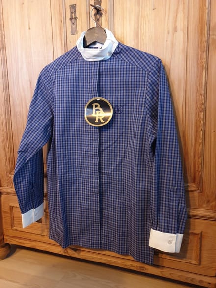 BR wedstrijdblouse geruit - maat M