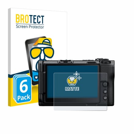 BROTECT - Screenprotector voor Nikon ZR 2025 - Folie Beschermfolie matte 6 Stuks