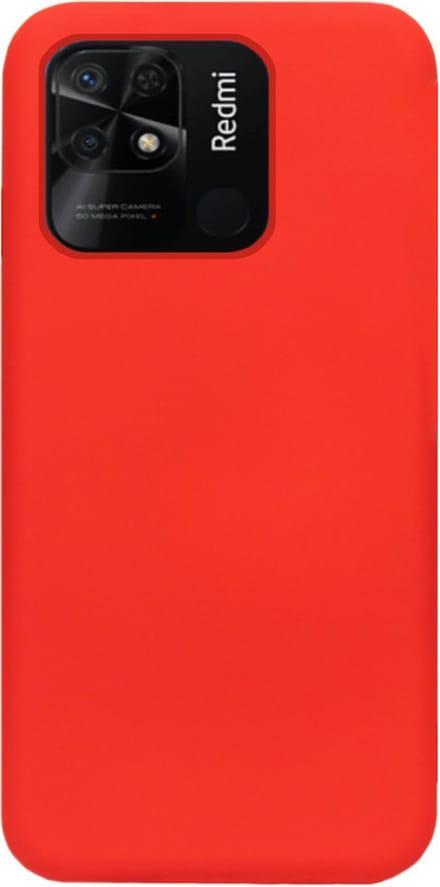ADEL Siliconen Back Cover Softcase Hoesje Geschikt voor Xiaomi Redmi 10C - Rood