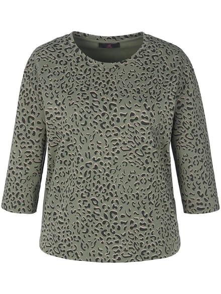 Sweatshirt aangeknipte 3/4-mouwen Van Emilia Lay groen