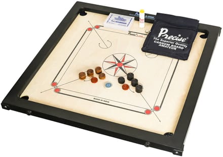 Precise Carrom - Origineel bord 74x74cm - 6mm Chroma Excel - Made in India