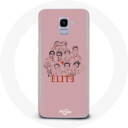 Hoesje - Samsung - Galaxy J6 2018 - Hard - Roze - Afbeelding personages Fanart Logo