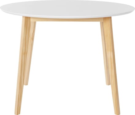 Notio Living-Cody-Eettafel Rond - 4-zits - Wit/Natuur