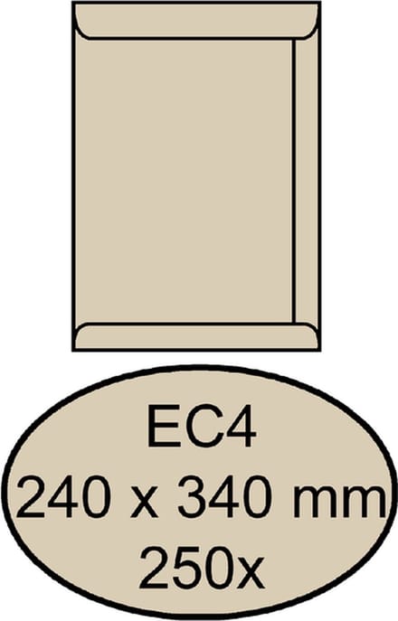 ENVELOP QUANTORE AKTE EC4 240X340 120GR CREMEKRAFT