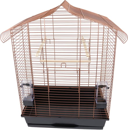 Interzoo Vogelkooi Vega Koper/Zwart - 61,5 x 41,5 x 79 cm