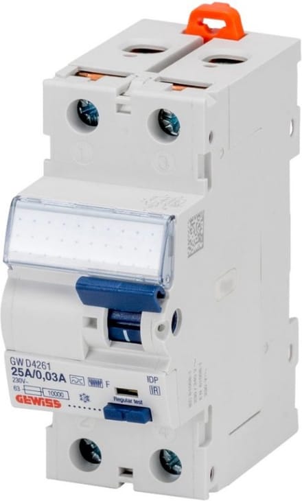 Gewiss - Gewiss MCB - GW92049 / 2P C25 6KA 2M, stroomonderbreker