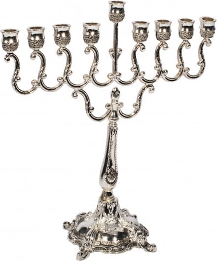 Menorah Silver Plated, Size: Very small 14cm