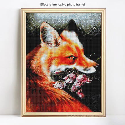 Peinture au Diamant Animaux Image de Strass Broderie Diamant Affichage Complet Point de Croix 20X30 black