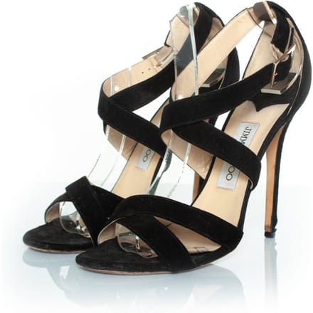 Jimmy Choo suède sandalen met bandjes