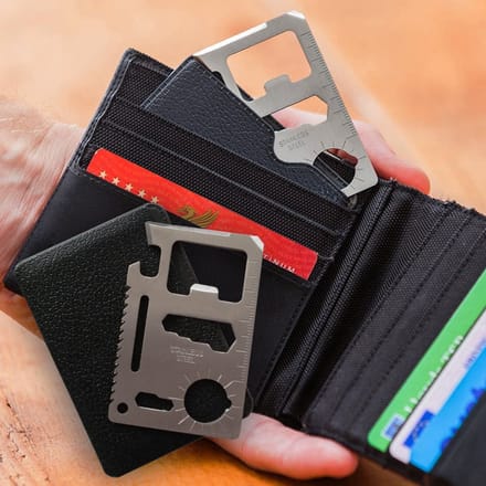 Mikamax - Pinpas Multitool - Past in je portemonnee - 11 functies - Multitool credit card - Handige gadgets